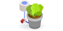 Geometric Self-Watering Planter